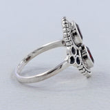 Natural Larimar Silver Rings