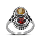 Natural Larimar Silver Rings