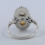 Natural Larimar Silver Rings