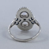 Natural Larimar Silver Rings