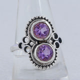 Natural Larimar Silver Rings