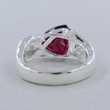 Natural Garnet Silver Rings