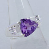 Natural Garnet Silver Rings