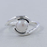 Rainbow Moonstone Silver Ring