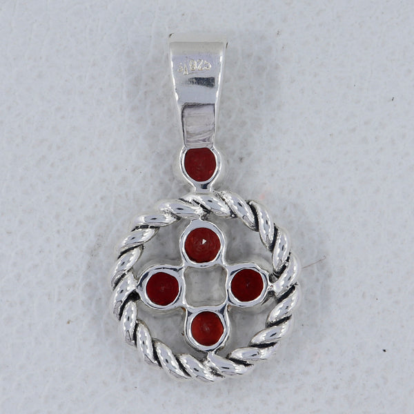 925 Sterling Silver Garnet Pendants