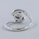 Rainbow Moonstone Silver Ring