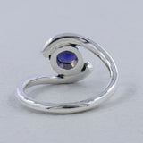 Rainbow Moonstone Silver Ring