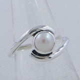 Rainbow Moonstone Silver Ring