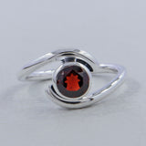 Rainbow Moonstone Silver Ring