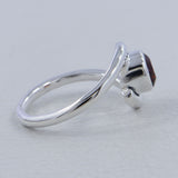Rainbow Moonstone Silver Ring