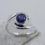Rainbow Moonstone Silver Ring
