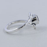 Rainbow Moonstone Silver Ring