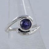 Rainbow Moonstone Silver Ring