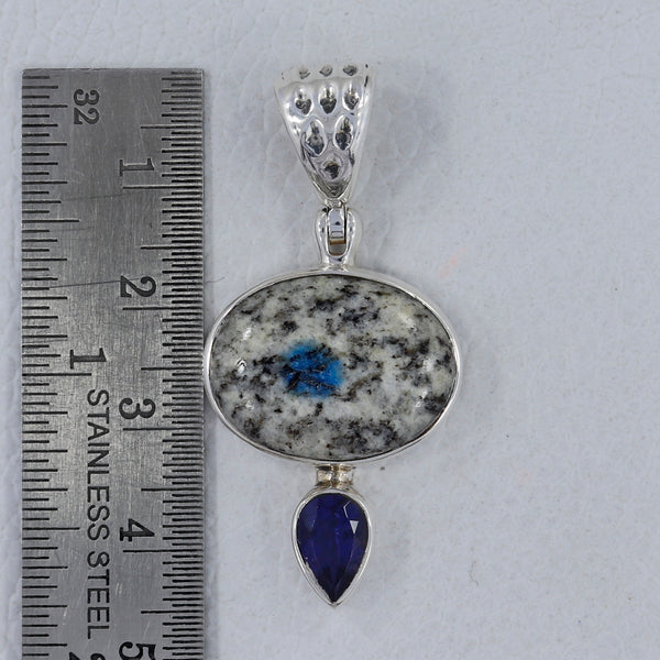 925 Sterling Silver K2 Jasper Pendants