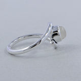 Rainbow Moonstone Silver Ring
