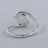 Rainbow Moonstone Silver Ring