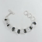 925 Sterling Silver Tabasco Geode Bracelets