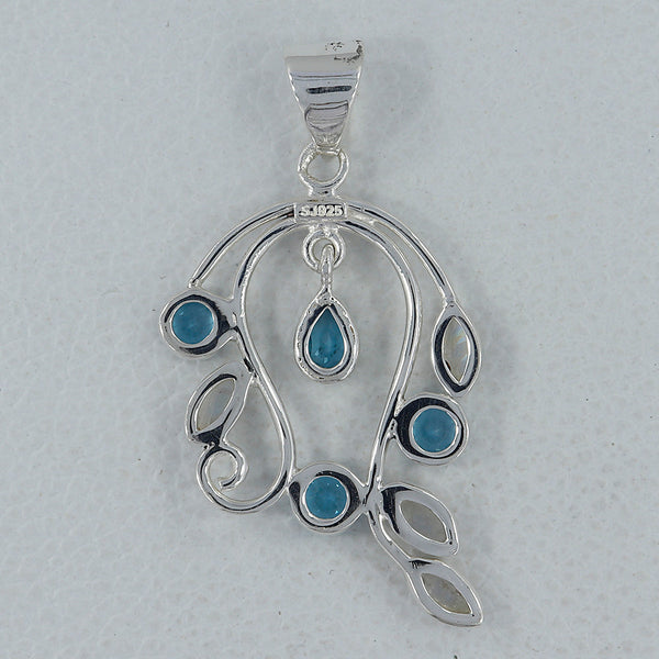 925 Silver Rainbow Moonstone Pendants