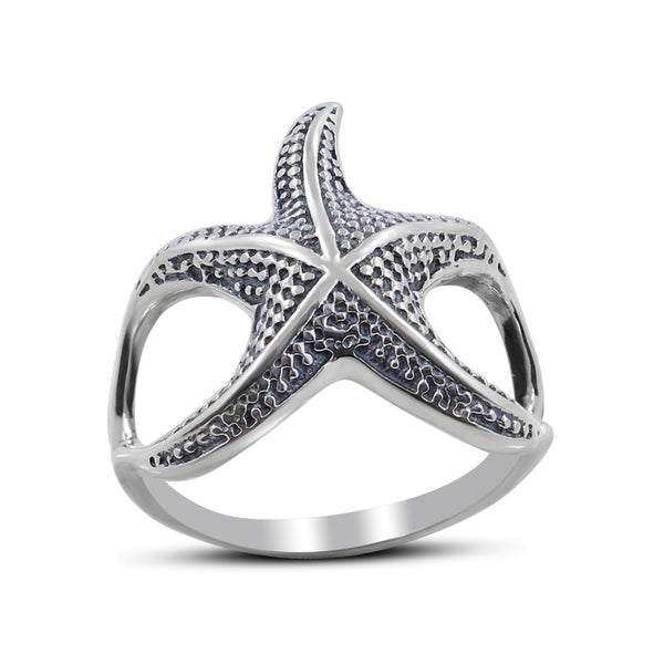 925 Sterling Silver Starfish Rings