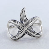 925 Sterling Silver Starfish Rings