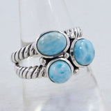 Multi Stone Silver Band Rings