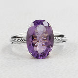 925 Sterling Silver Amethyst Rings
