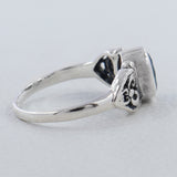 Blue Topaz Silver Rings