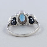 Blue Topaz Silver Rings