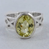 925 Silver Citrine Rings