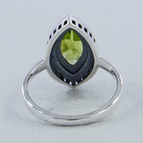 Natural Garnet Silver Ring