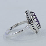 Natural Garnet Silver Ring