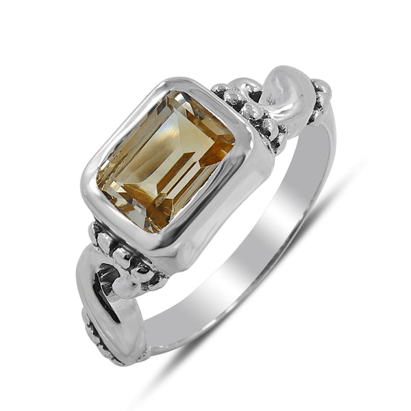 Blue Topaz Silver Rings
