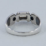 Garnet Gemstone Silver Ring