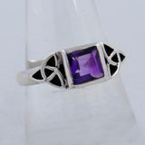 Natural Rainbow Moonstone Silver Rings