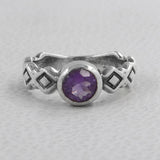 925 Sterling Silver Amethyst Rings
