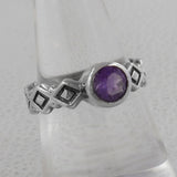 925 Sterling Silver Amethyst Rings
