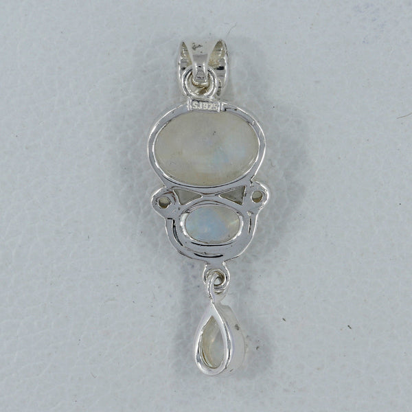 925 Silver Rainbow Moonstone Pendants