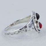 Multicolor Tourmaline Silver Rings