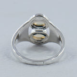 Multicolor Tourmaline Silver Rings