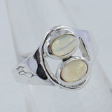 Multicolor Tourmaline Silver Rings