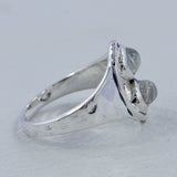 Multicolor Tourmaline Silver Rings