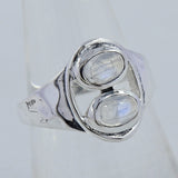 Multicolor Tourmaline Silver Rings