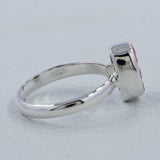 Raw Cobalto Calcite Druzy Silver Rings
