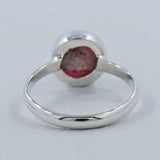 Raw Cobalto Calcite Druzy Silver Rings