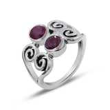 Tourmaline Silver Ring
