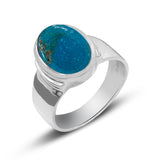 925 Sterling Silver Larimar Ring