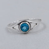 Natural Peridot Silver Rings