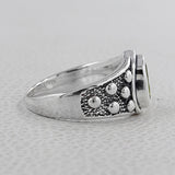 925 Silver Natural Peridot Rings