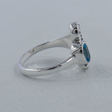 Rainbow Moonstone Sea Horse Designer Rings