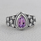 925 Silver Natural Peridot Rings